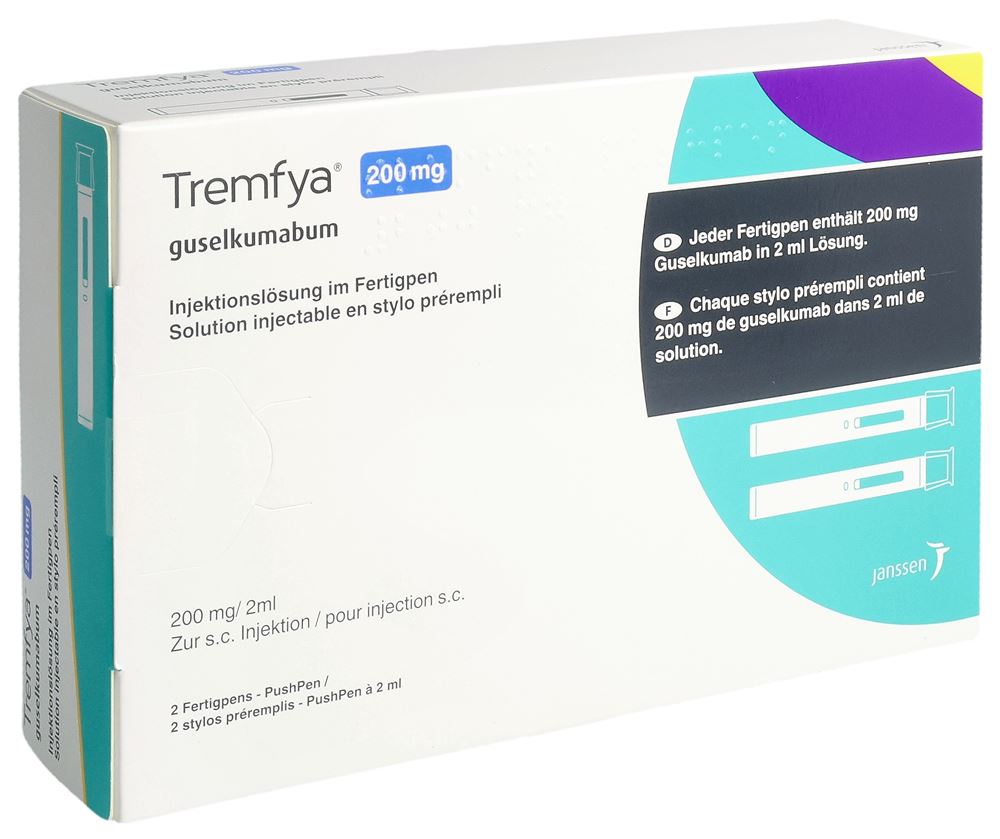 TREMFYA sol inj 200 mg/2ml PushPen stylo pré 2 ml, image principale