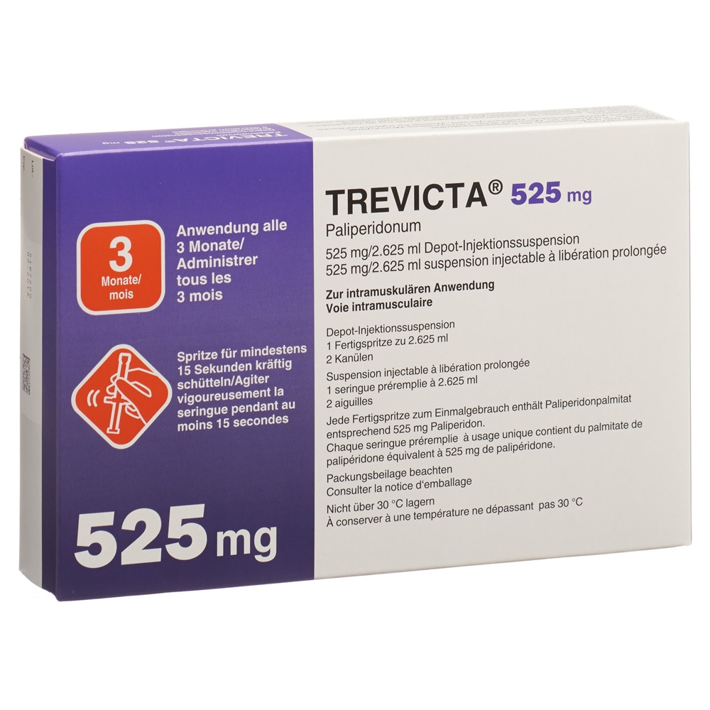TREVICTA Inj Susp 525 mg/2.625ml Fertspr 2.625 ml, Hauptbild