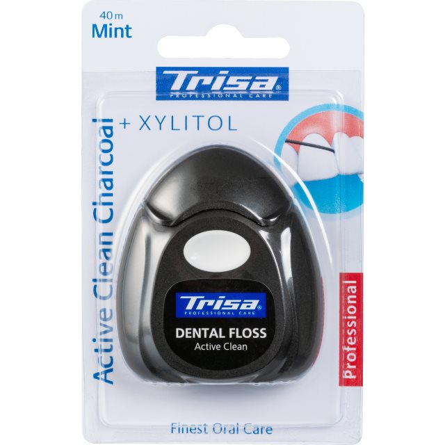 TRISA fil dentaire Active Clean Charcoal