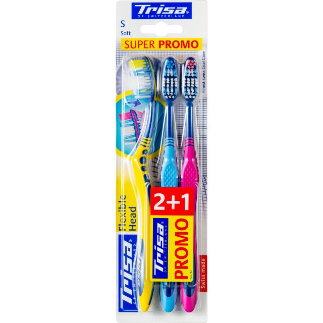 TRISA Flexible Head brosse à dents trio