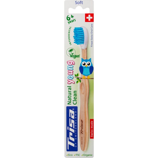 TRISA Natural Clean brosse à dents en bois