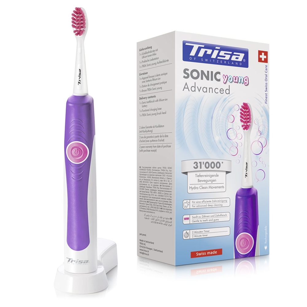 TRISA Sonic Advanced Young brosse à dents sonique, image 2 sur 4