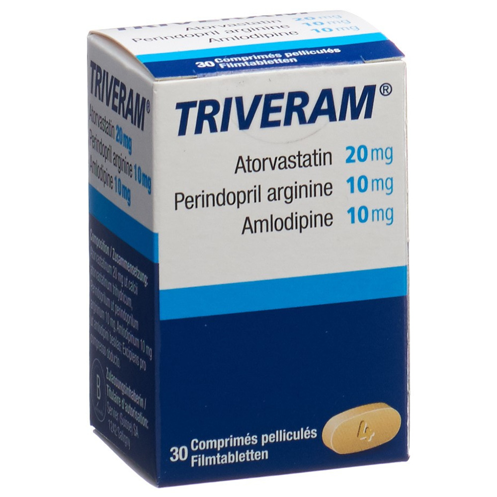 TRIVERAM cpr pell 20 mg/10 mg/10 mg bte 30 pce, image principale