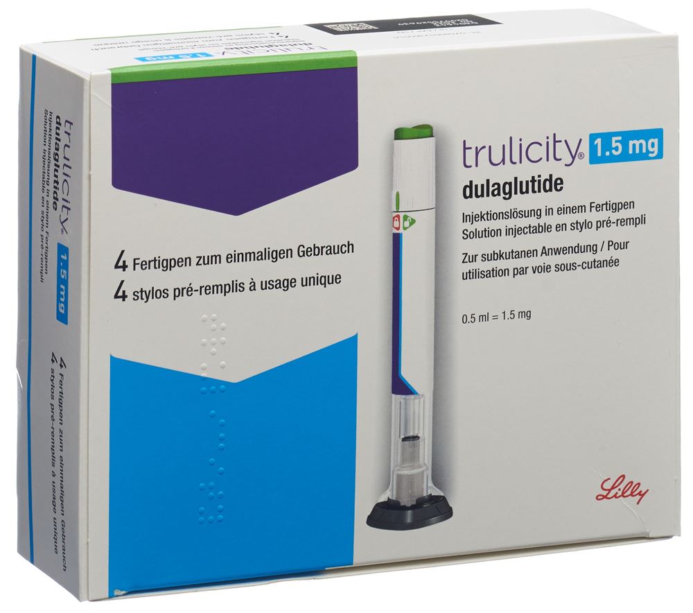 TRULICITY Inj Lös 1.5 mg/0.5ml Fertigpen Fertpen 4 Stk, Hauptbild