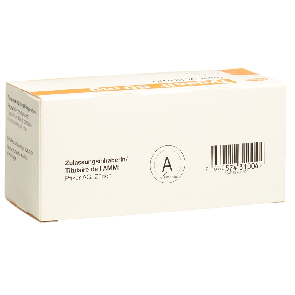 Tygacil subst sèche 50 mg flac 10 pce, image 2 sur 2