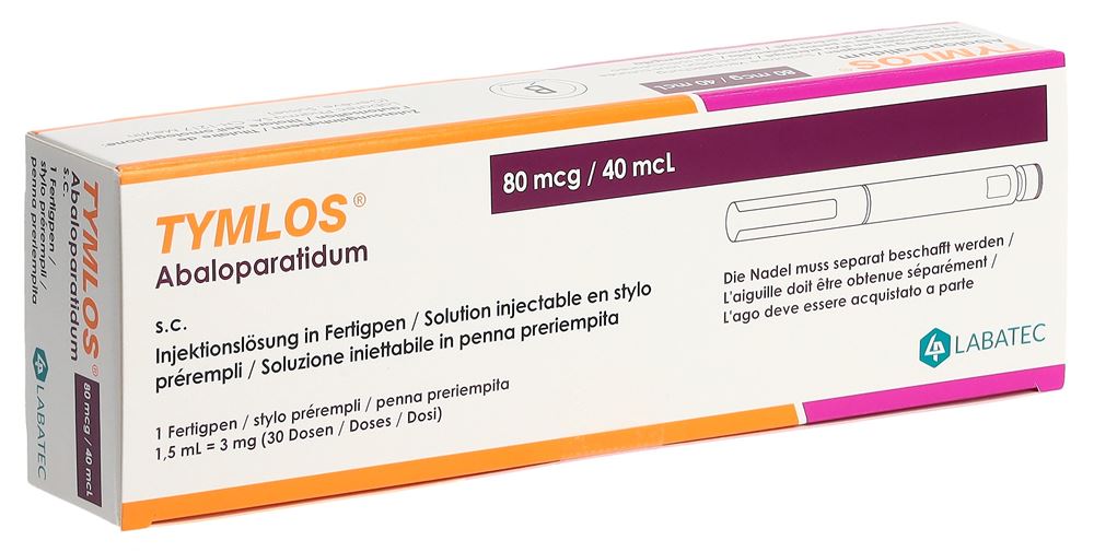 TYMLOS sol inj 80 mcg/0.04ml stylo pré 1 pce, image principale TYMLOS sol inj 80 mcg/0.04ml stylo pré 1 pce, image principale