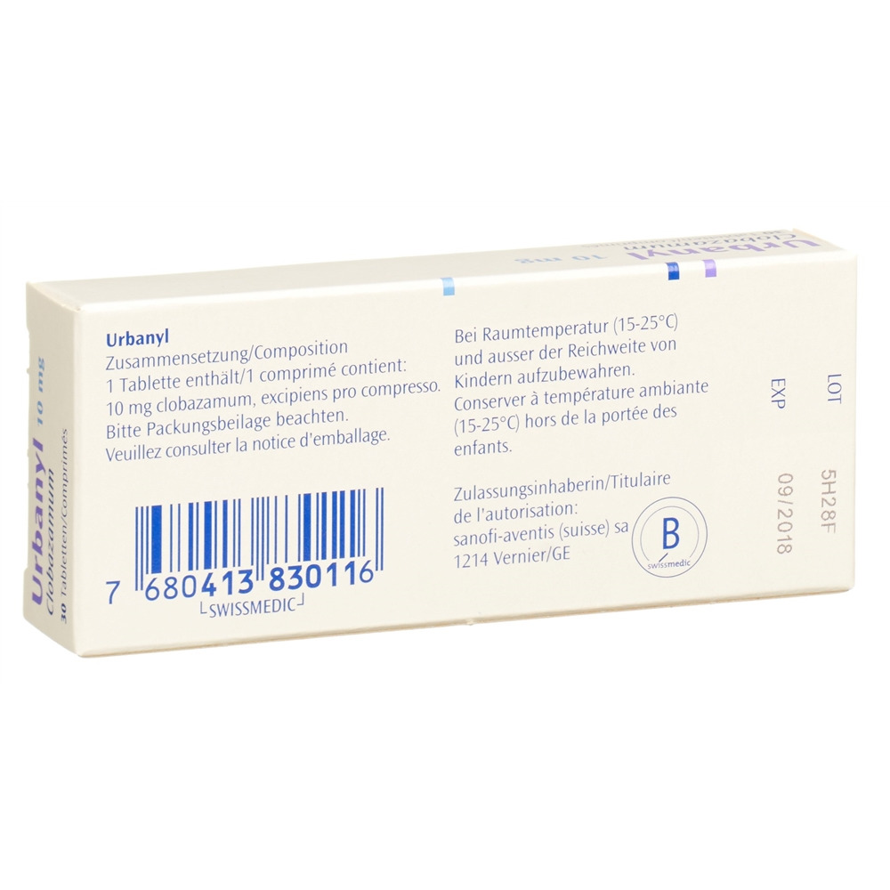 URBANYL cpr 10 mg blist 30 pce, image 2 sur 2