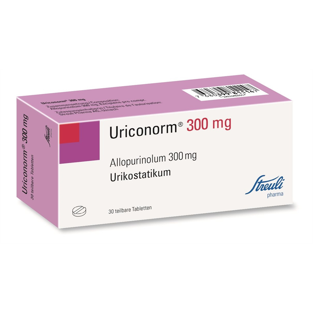 URICONORME Tabl 300 mg Blist 30 Stk, Hauptbild