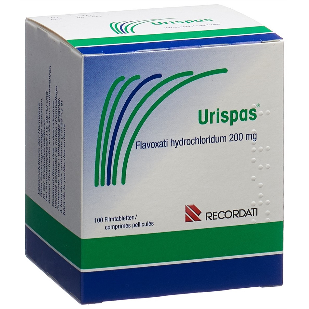 URISPAS cpr pell 200 mg blist 100 pce, image principale