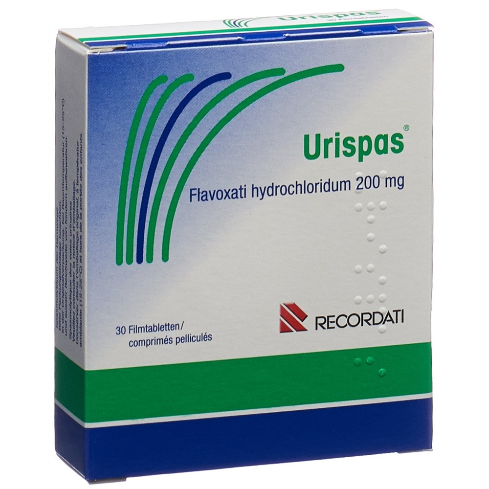 URISPAS cpr pell 200 mg blist 30 pce, image principale