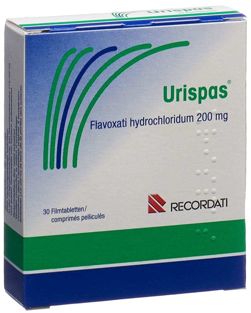 URISPAS cpr pell 200 mg blist 30 pce, image principale