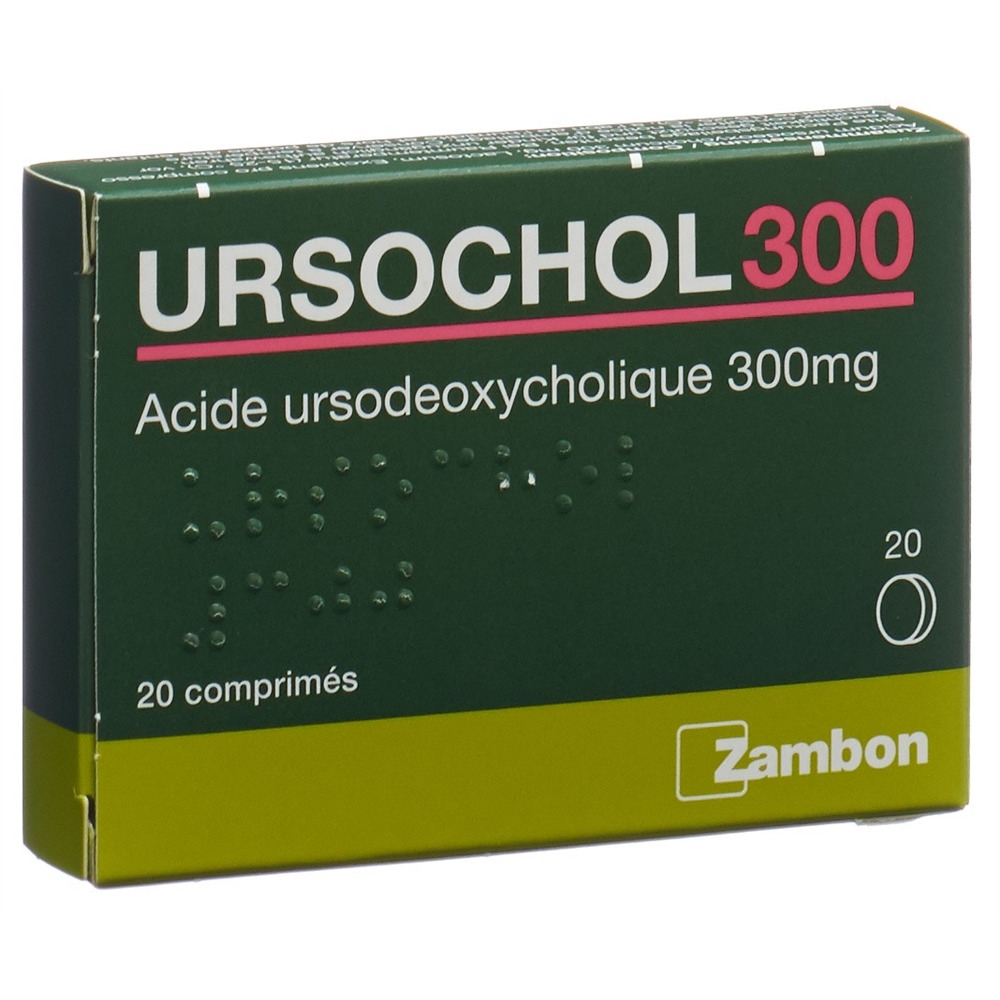 URSOCHOL cpr 300 mg blist 20 pce, image 2 sur 2