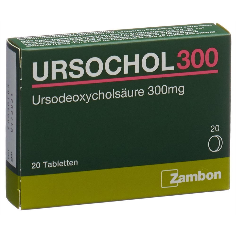 URSOCHOL cpr 300 mg blist 20 pce, image principale