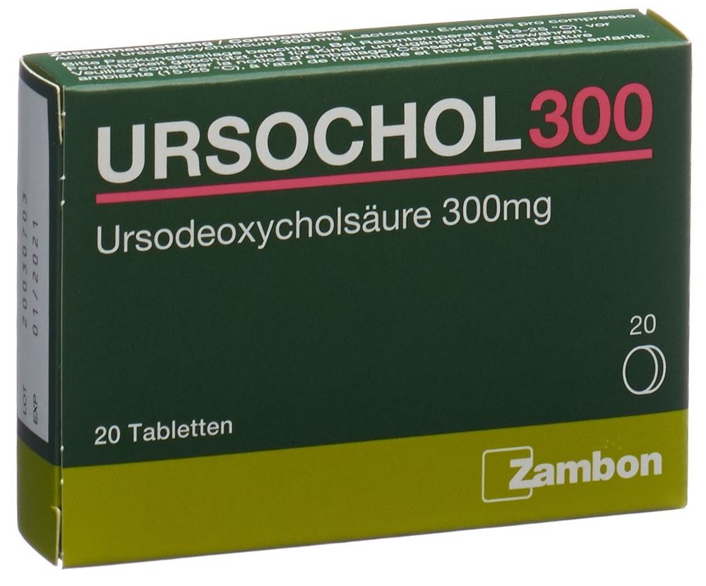 URSOCHOL cpr 300 mg blist 20 pce, image principale