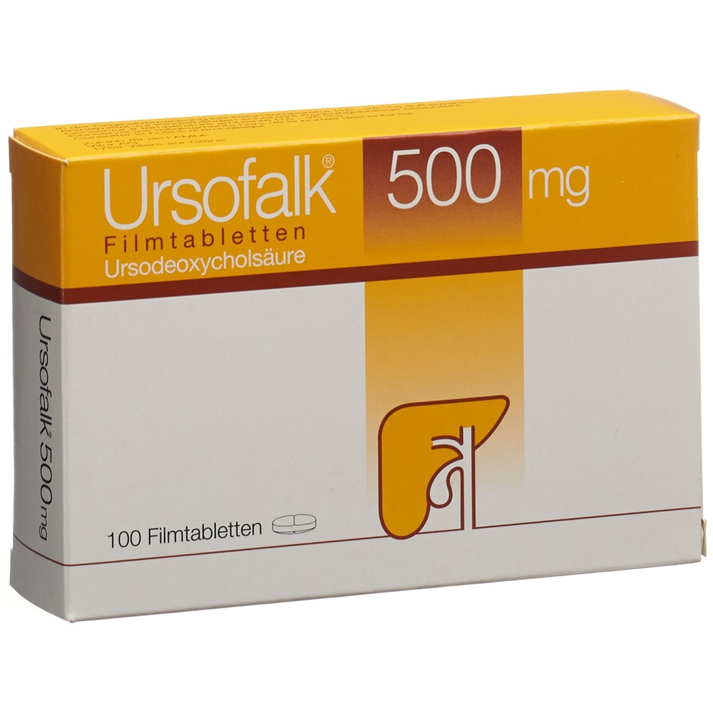 URSOFALK Filmtabl 500 mg Blist 100 Stk, Hauptbild