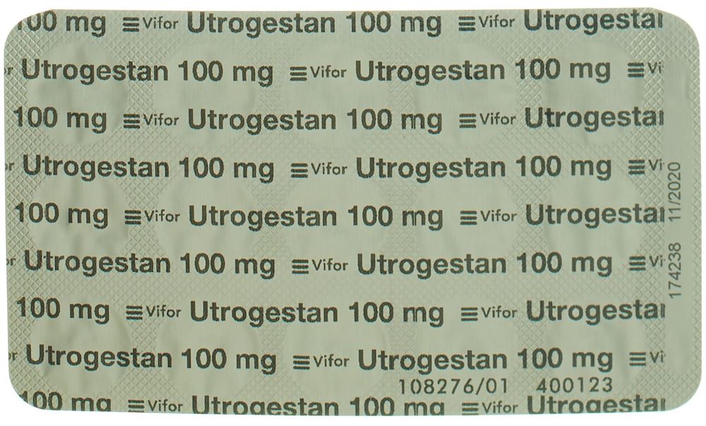 Utrogestan caps 100 mg blist 30 pce, image 2 sur 3