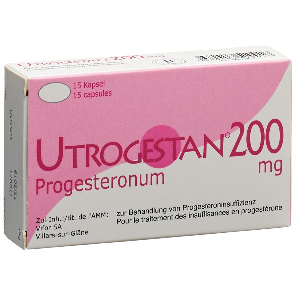 Utrogestan Kaps 200 mg Blist 15 Stk, Hauptbild