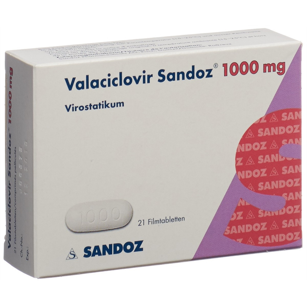 VALACICLOVIR Sandoz 1000 mg, Hauptbild