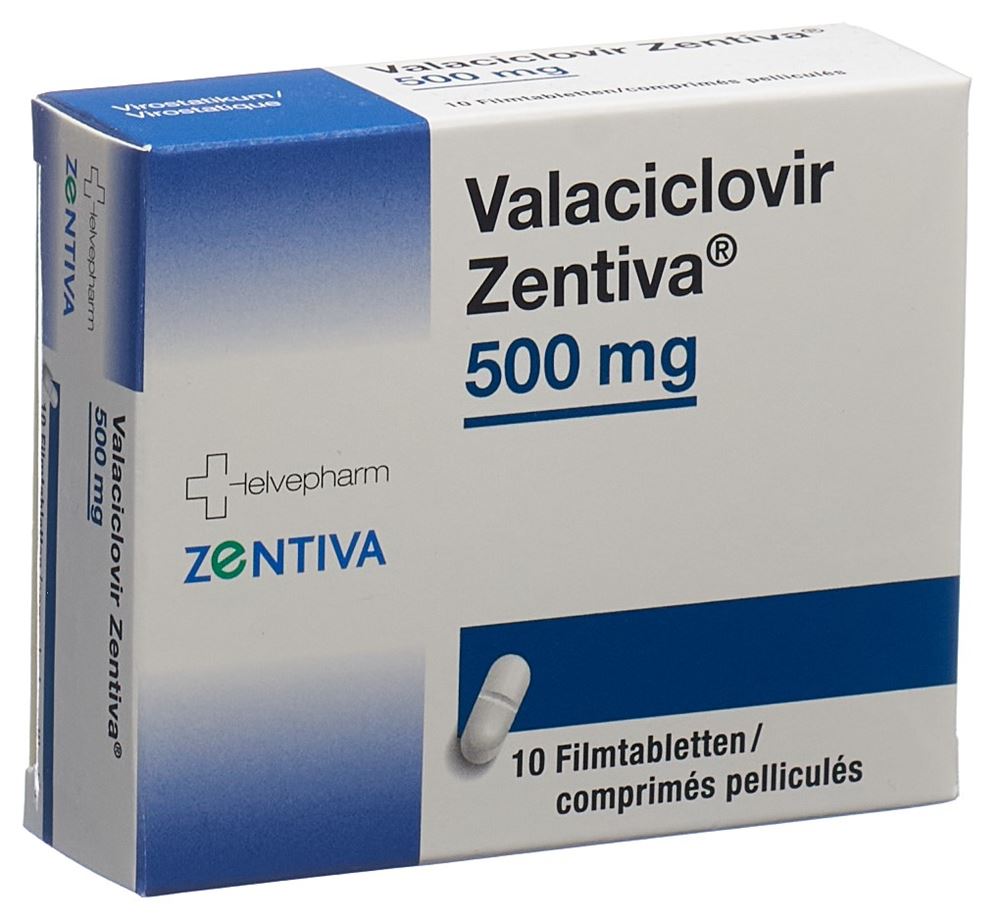 VALACICLOVIR Zentiva 500 mg, image principale