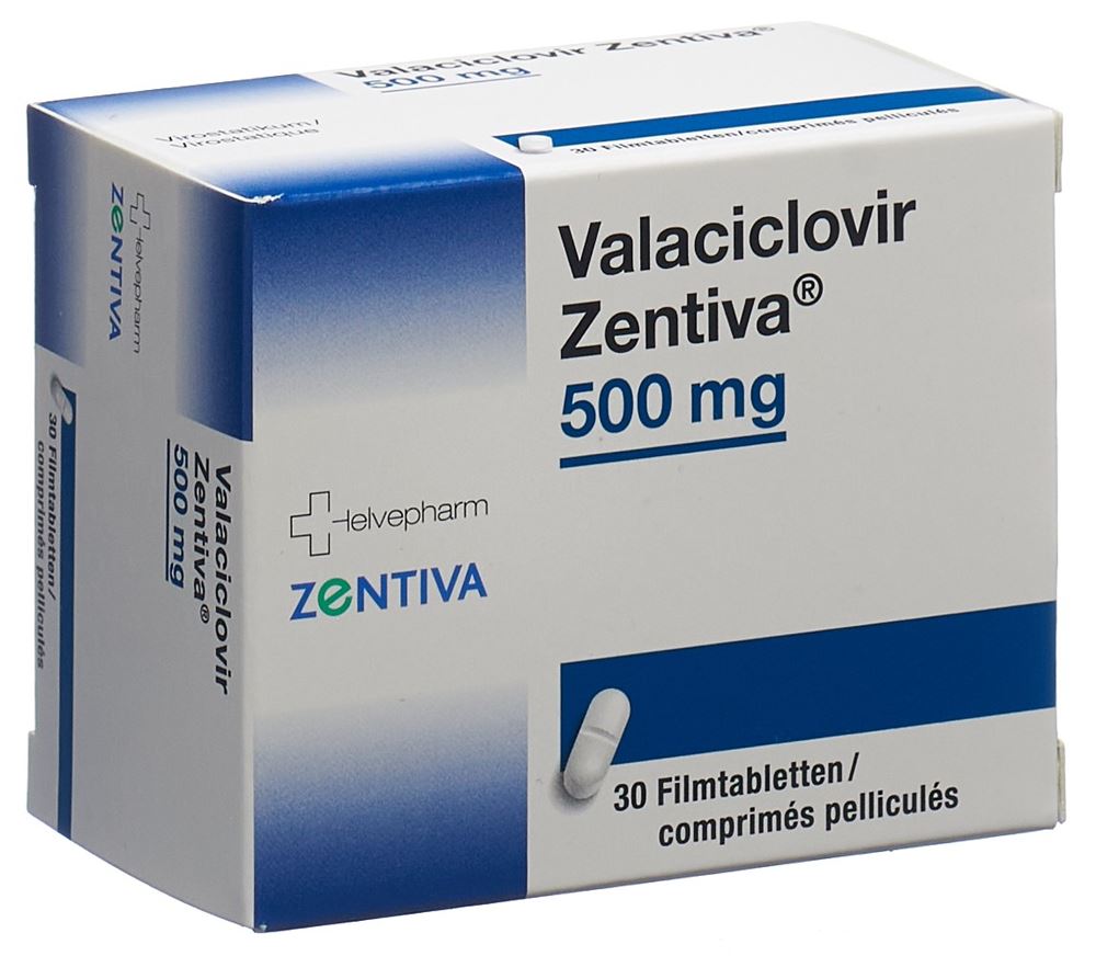 VALACICLOVIR Zentiva 500 mg, Hauptbild