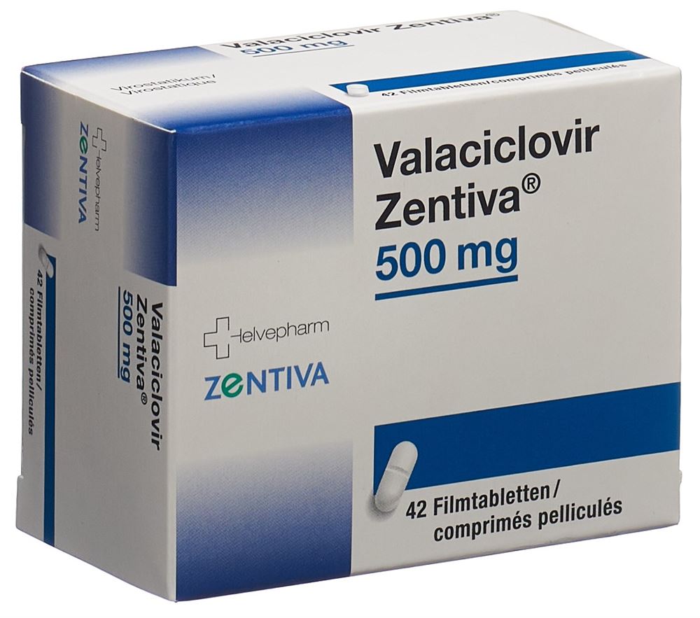 VALACICLOVIR Zentiva 500 mg, Hauptbild