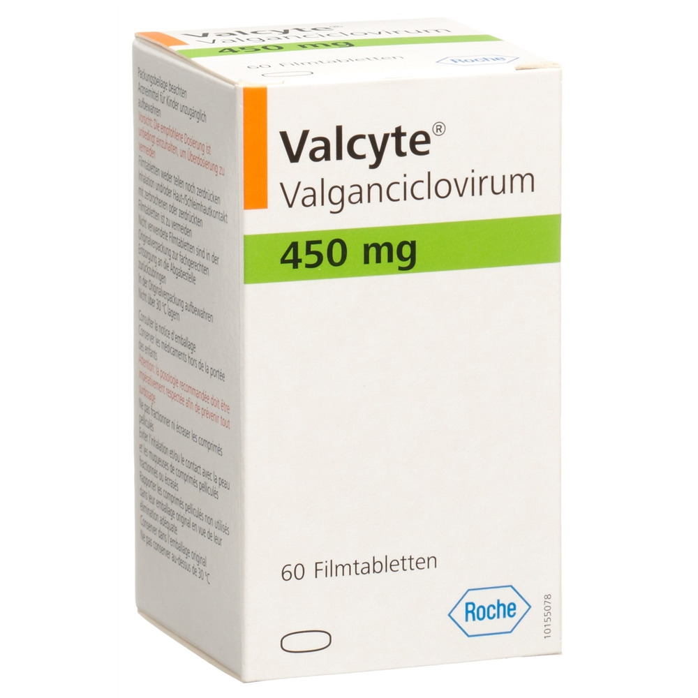 VALCYTE Filmtabl 450 mg Ds 60 Stk, Hauptbild