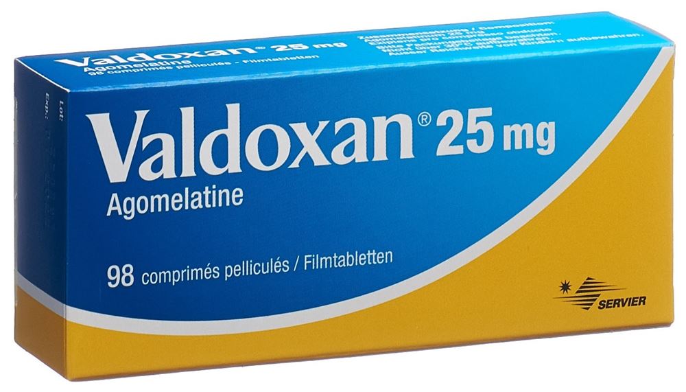 VALDOXAN cpr pell 25 mg blist 98 pce, image principale VALDOXAN cpr pell 25 mg blist 98 pce, image principale