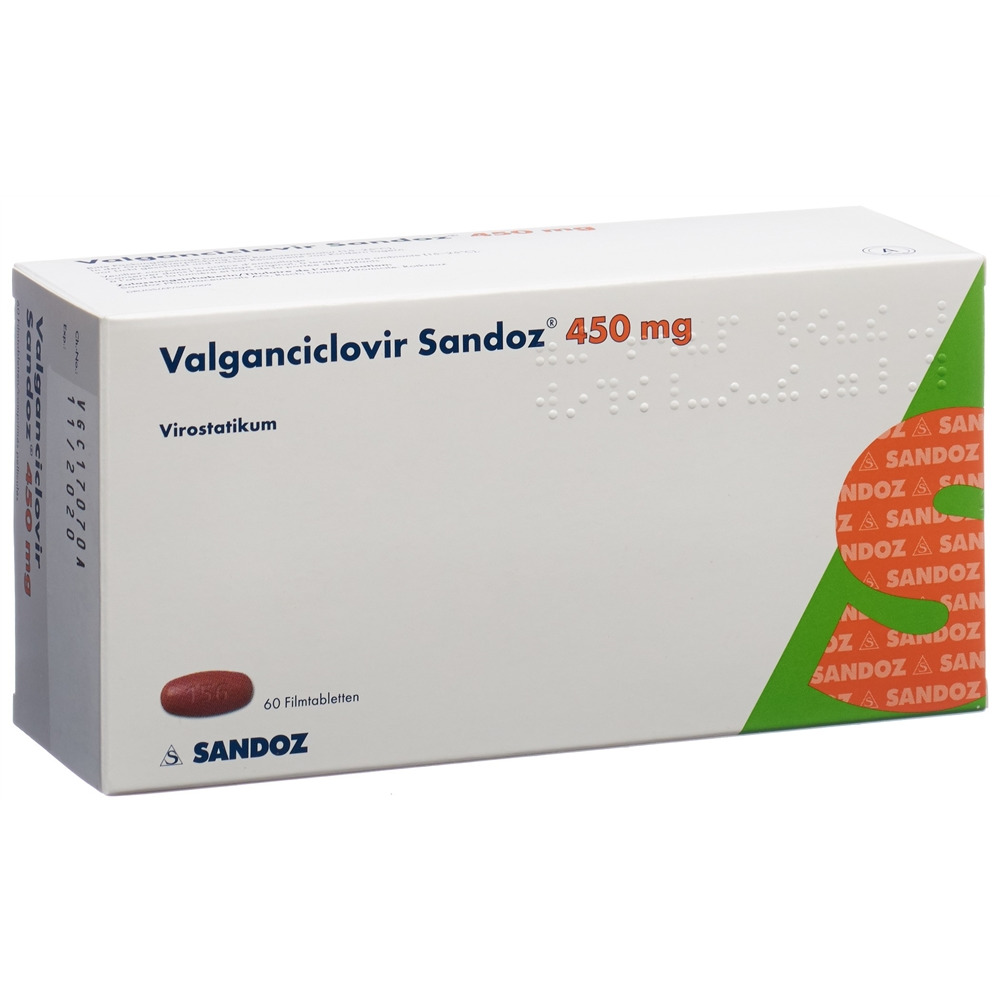 VALGANCICLOVIR Sandoz 450 mg, image principale