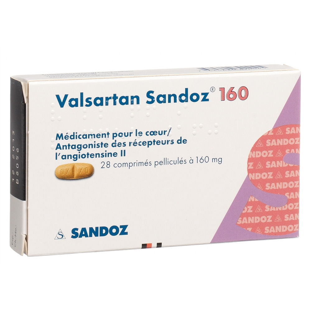 VALSARTAN Sandoz 160 mg, image 2 sur 2