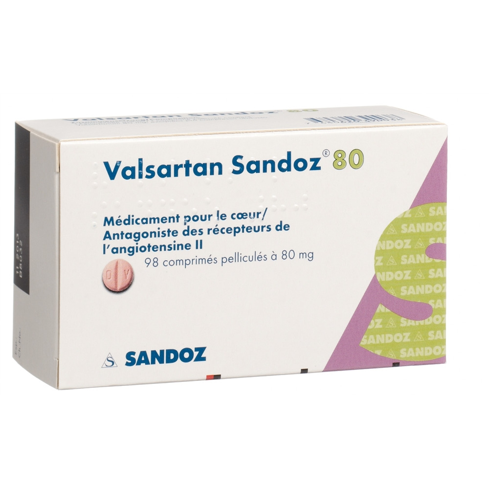 VALSARTAN Sandoz 80 mg, image 2 sur 2