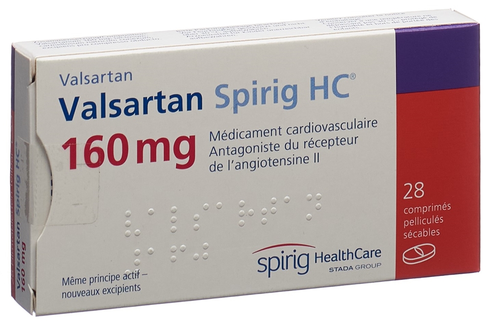 VALSARTAN Spirig HC 160 mg, image 2 sur 2