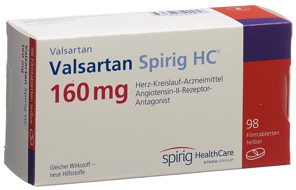 VALSARTAN Spirig HC 160 mg, image principale