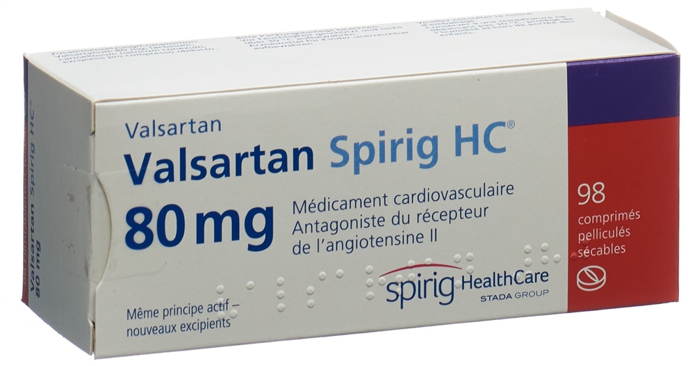 VALSARTAN Spirig HC 80 mg, image 2 sur 2