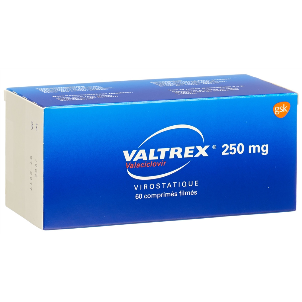 VALTREX cpr pell 250 mg blist 60 pce, image 2 sur 2