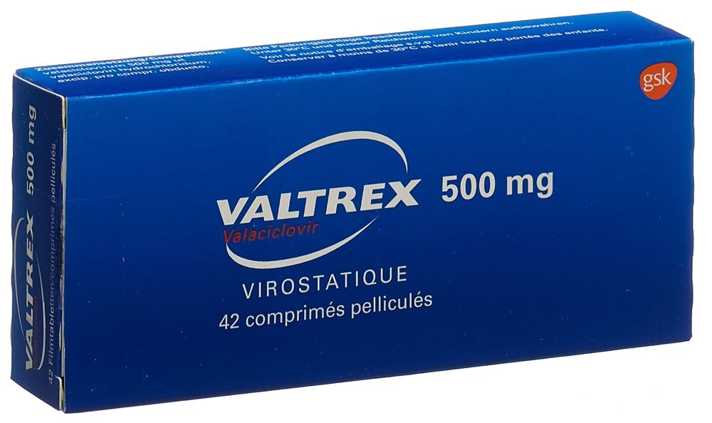 VALTREX cpr pell 500 mg blist 42 pce, image principale