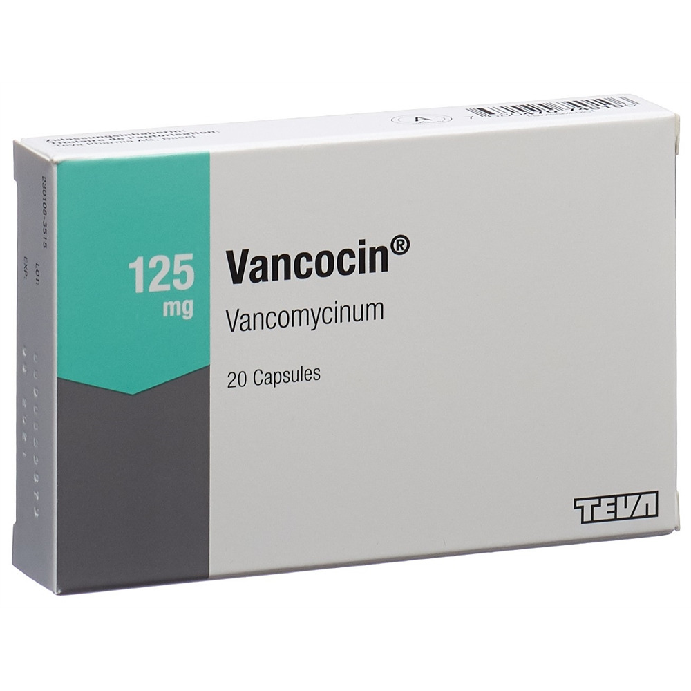 Vancocin caps 125 mg blist 20 pce, image 2 sur 2