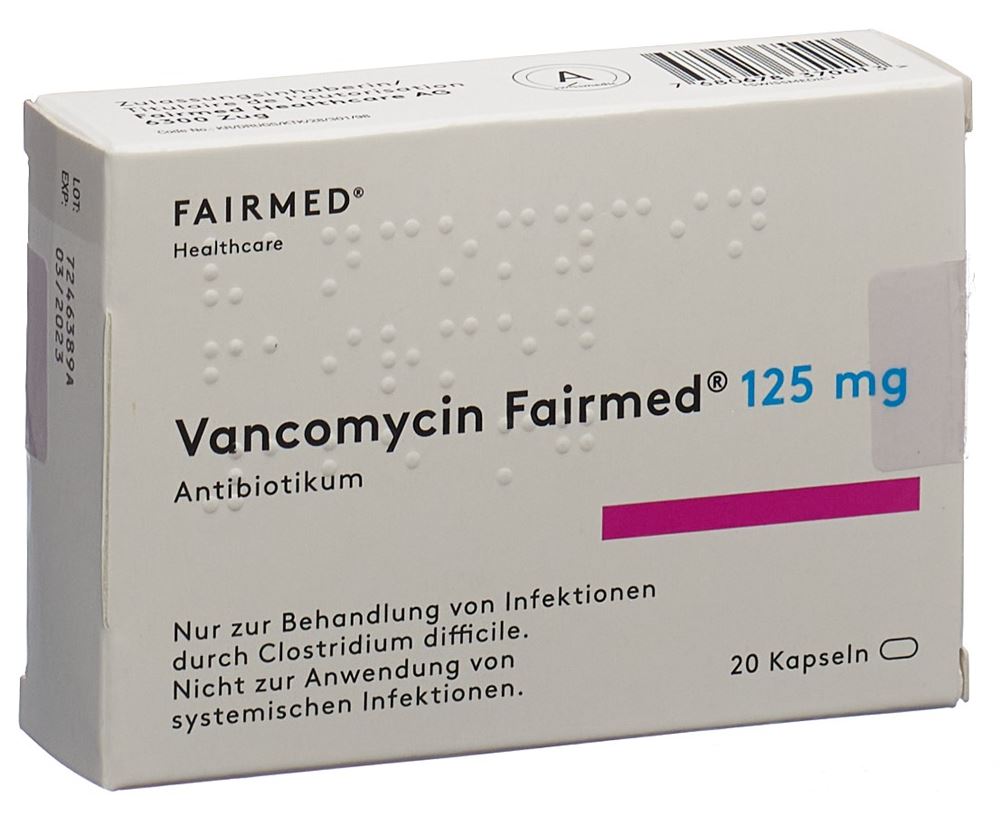 VANCOMYCINE Fairmed 125 mg, image principale