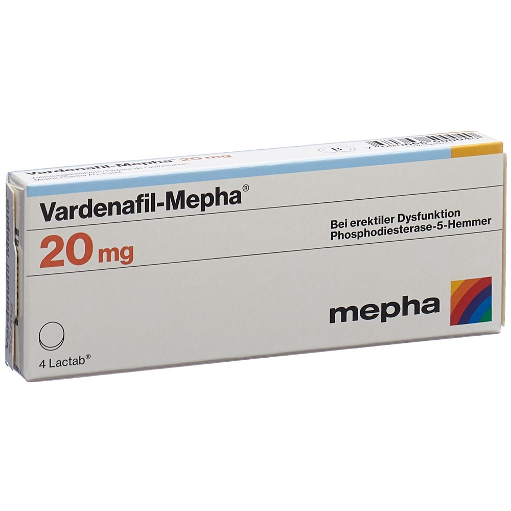 VARDENAFIL Mepha 20 mg, Hauptbild