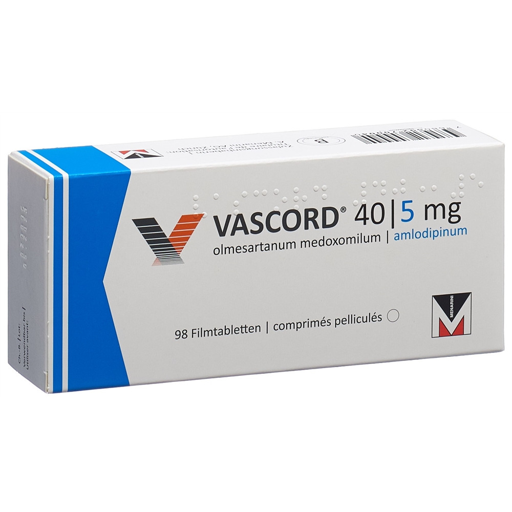 VASCORD Filmtabl 40/5 mg Blist 98 Stk, Hauptbild