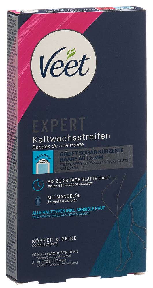 Veet bandes de cire froide