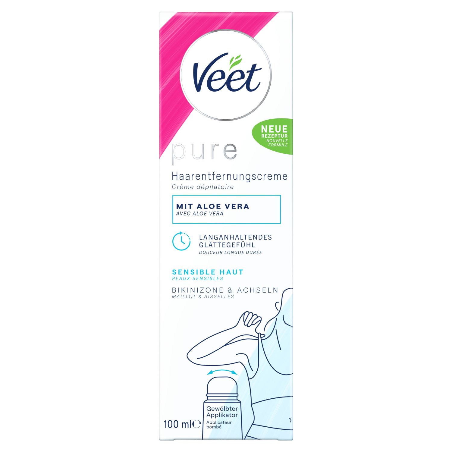 Veet pure crème dépilatoire bikini & aisselles, image 2 sur 3