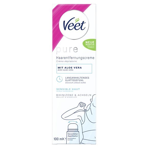 Veet pure crème dépilatoire bikini & aisselles