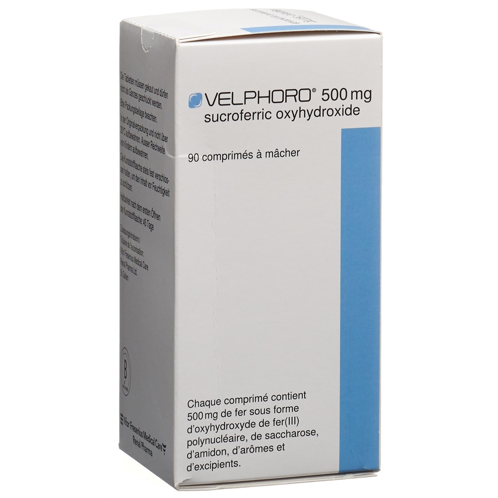 VELPHORO cpr croquer 500 mg fl 90 pce, image 2 sur 2