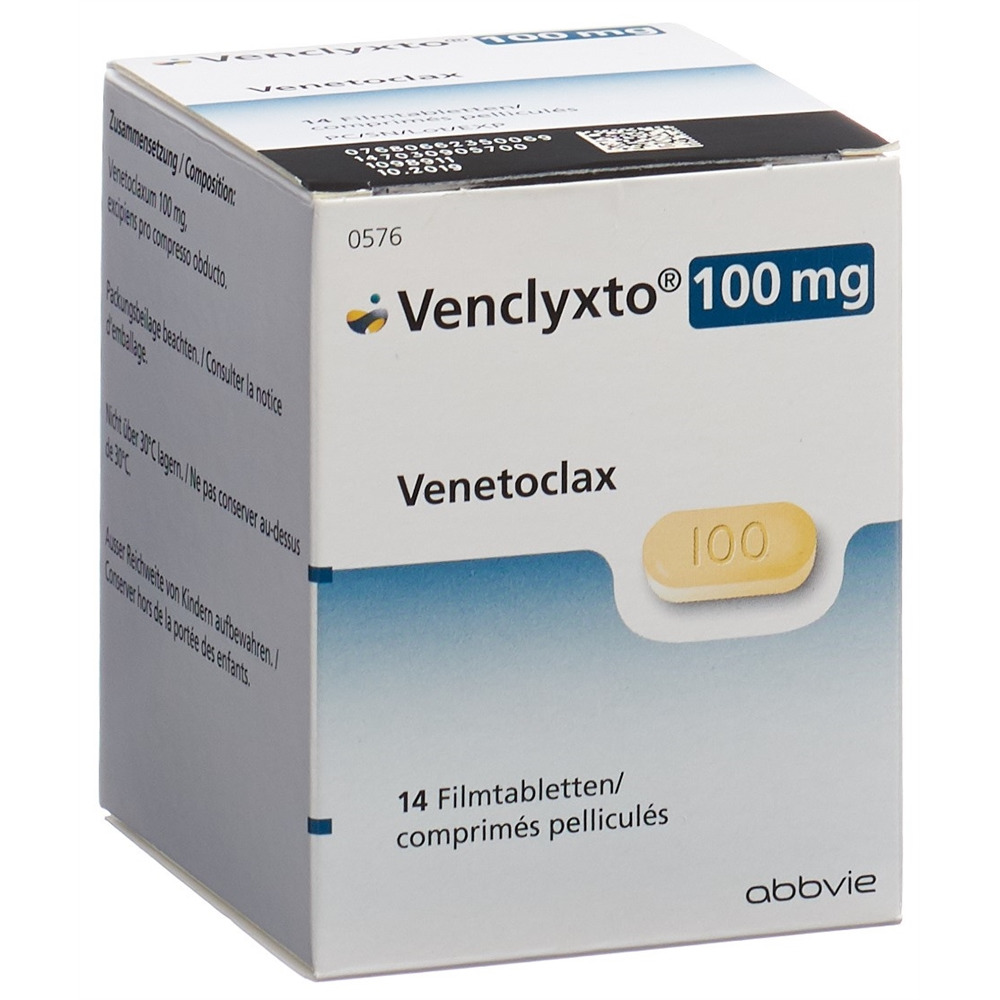 VENCLYXTO cpr pell 100 mg blist 14 pce, image principale