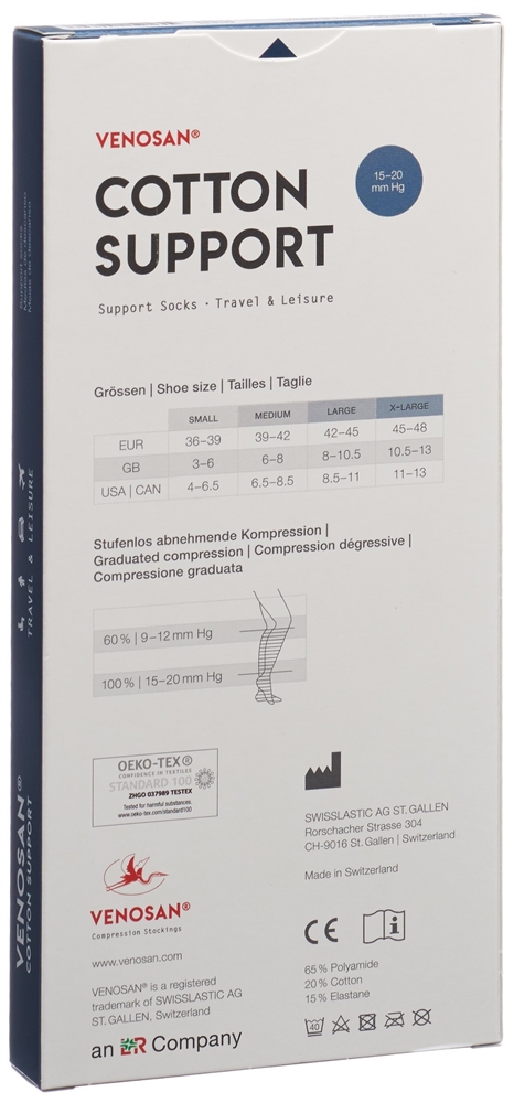 VENOSAN COTTON SUPPORT Socks A-D, Bild 2 von 3