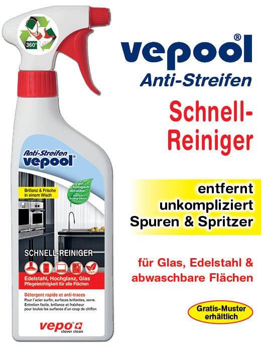 Vepool Anti-Streifen Schnellreiniger, Bild 2 von 2