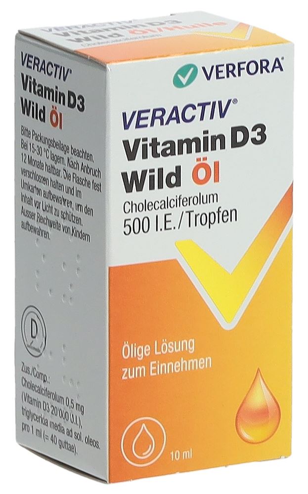 VERACTIV Vitamin D3 Wild 500 IE/Tropfen