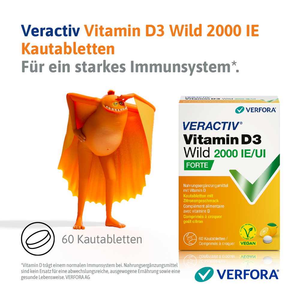 VERACTIV Vitamin D3 Wild Kautablette 2000 IE, Bild 3 von 5