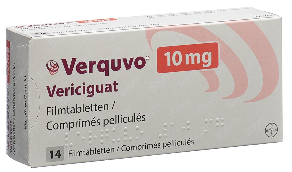 VERQUVO Filmtabl 10 mg Blist 14 Stk, Hauptbild