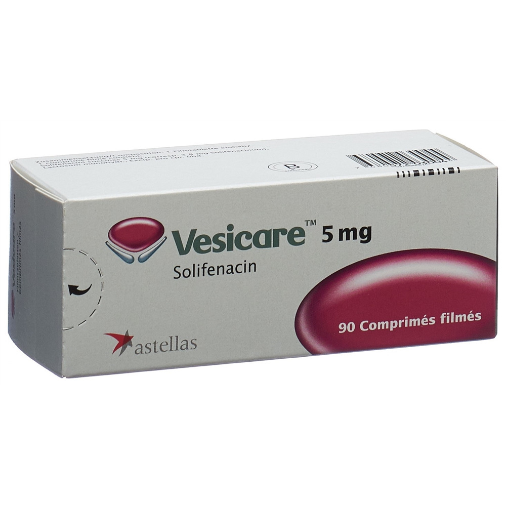 VESICARE cpr pell 5 mg blist 90 pce, image 2 sur 2